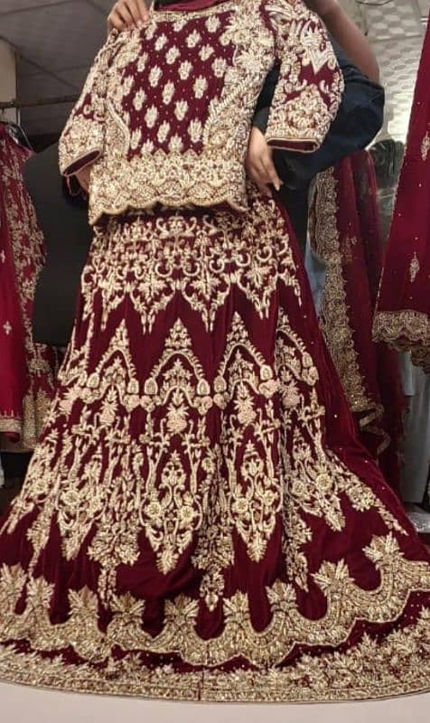 Brand new velvet lengha 3