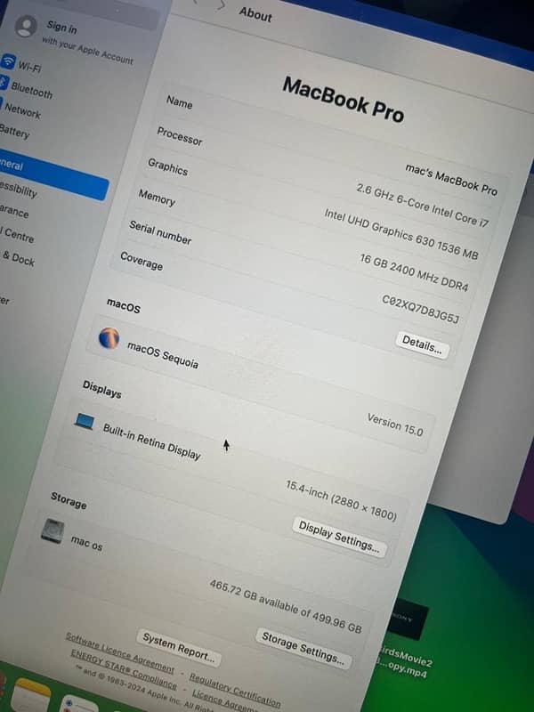 Apple MacBook Pro 2019 15inch i7 6