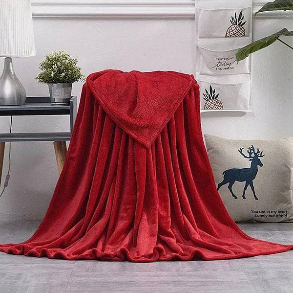 Plain Fleece double size Blanket 2