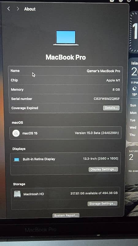 MACBOOK PRO M1 2020 0