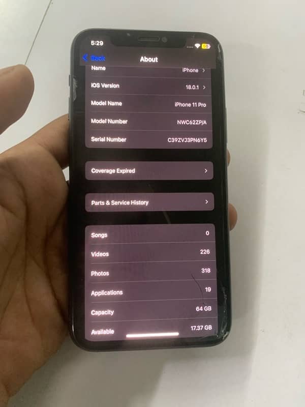 iPhone 11 pro 64 gb non PTA 6