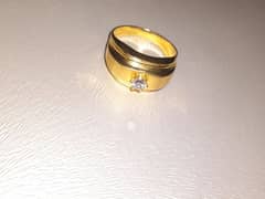 Gold ring for men half tola