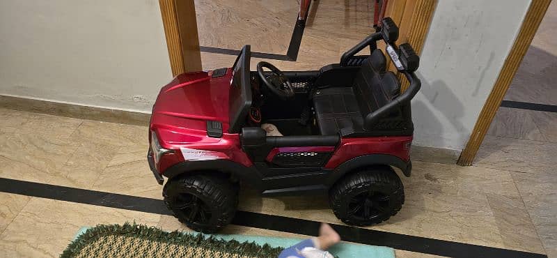 New condition only twice used 10/10 baby jeep upto 12 years 13