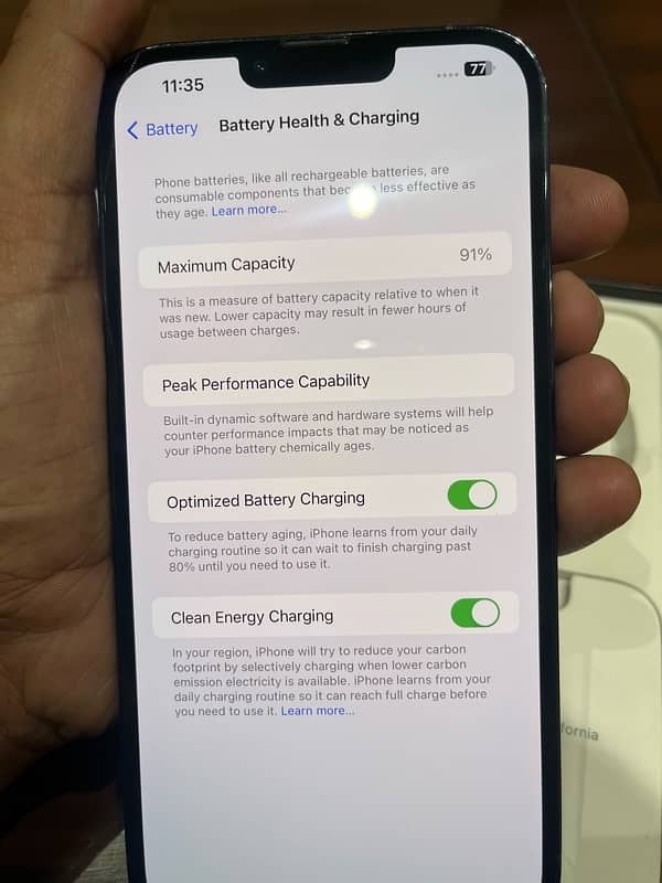 Iphone 13 Pro max 91 battery health 2