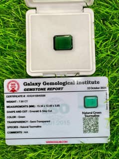 Tourmaline stone green colour