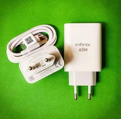 Infinix not 40 original 45 Watt box plugged charger not 30/zero X pro