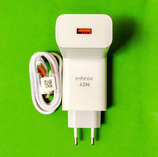 Infinix not 40 original 45 Watt box plugged charger not 30/zero X pro 1