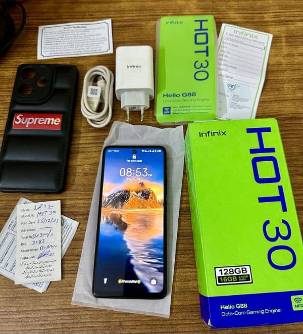 Infinix Hot 30 (8gb 128gb) Complete Box 1