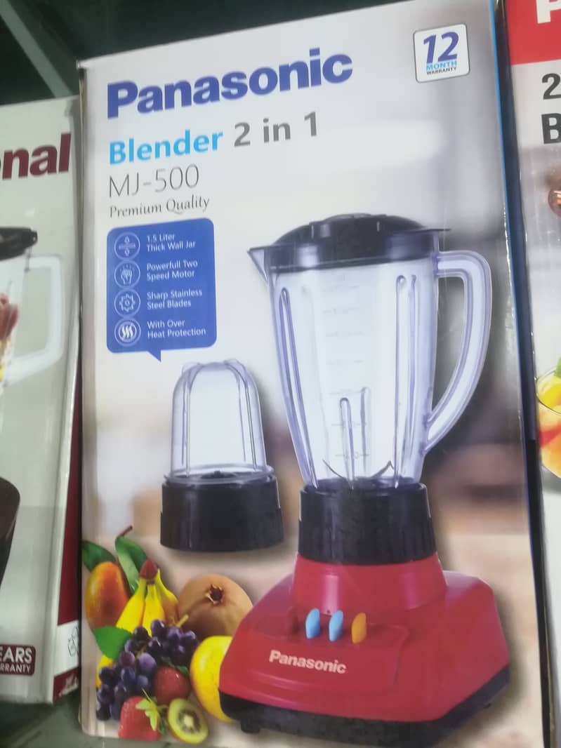 Panasonic Juicer Blender 2 in 1 Premium Quality MJ-500 0