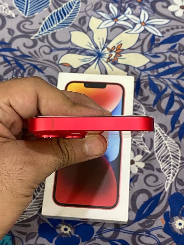 iphone 14 jv lla model 128 gb just box open red clor brand new s 2