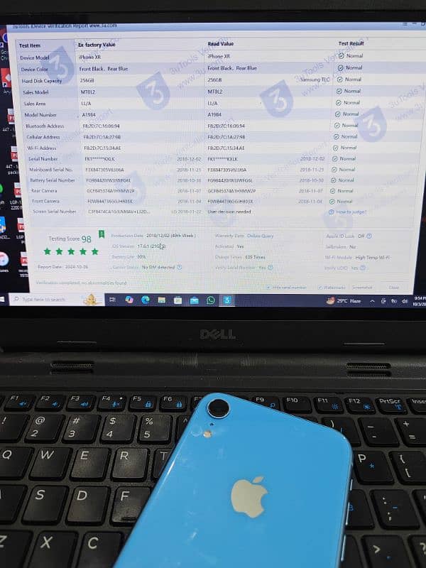 iPhone XR 256gb Non Pta 11