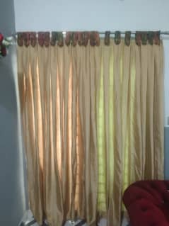 silk curtains pair