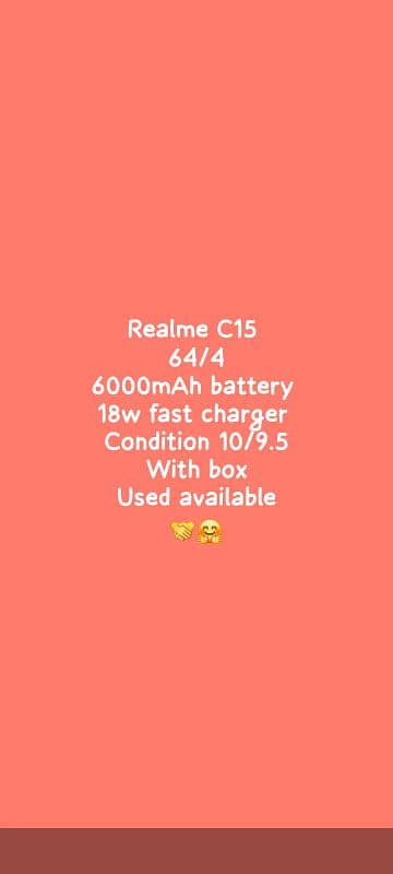 C15 4\64 , realme ,17,000 1