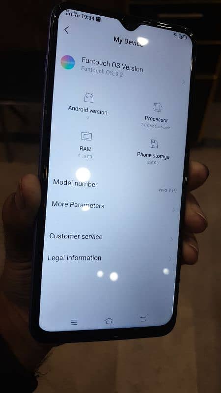 vivo y19 , 8GB 256GB , Dabba gumm ho gaya hai charger handfree,10by10 6