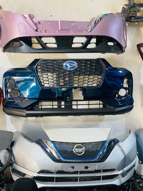 Nissan Note Hybrid 2021 Bumper Back Cut parts available 4