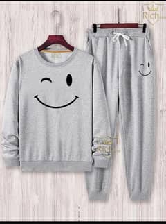 2 Pcs Men's fleece grey Sweatshirt tracksuit