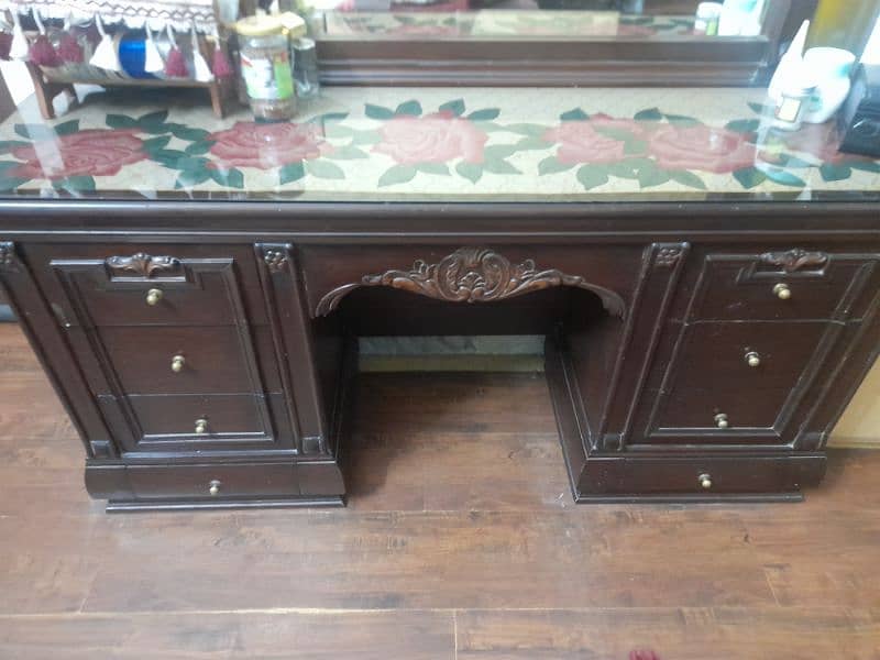 king size  bed ,dressing table with stool side tables and three tables 6