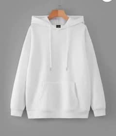 white plain hoodie