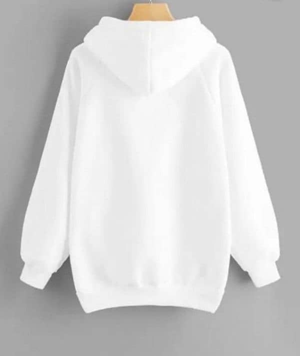 white plain hoodie 1