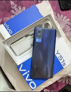 Vivo y51s 8/128 with box charger good condition