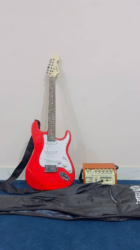 Electric Guitar with portable bluetooth amplifier 9