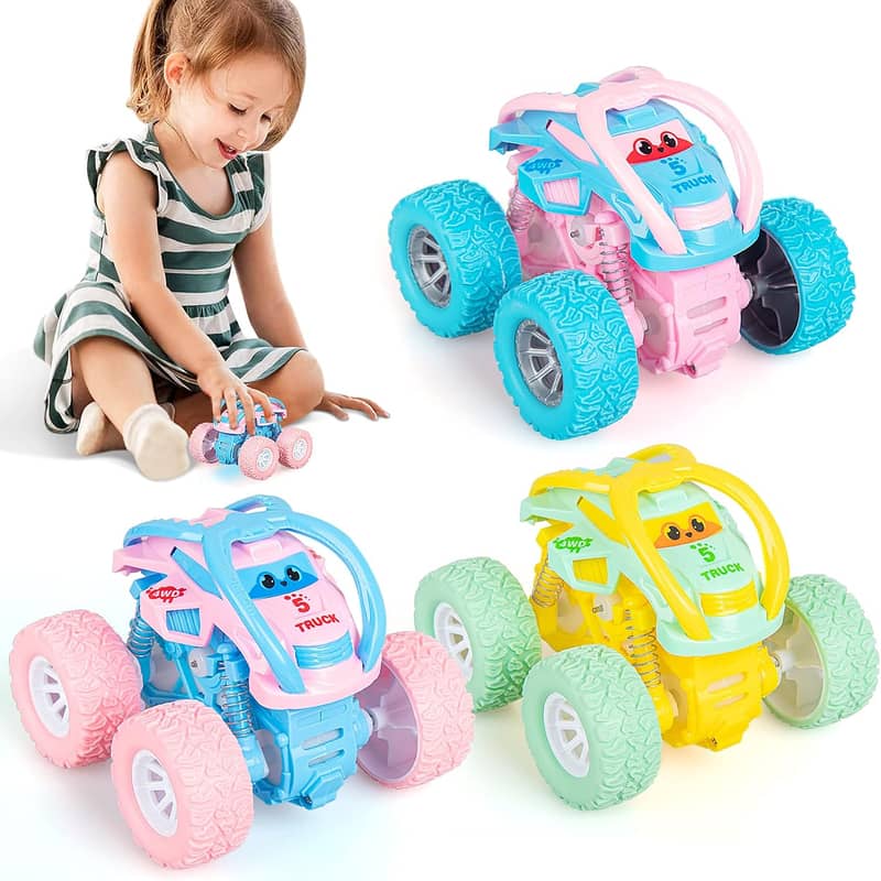 Friction Powered Monster  4WD Trucks for Girls,Boys, 0