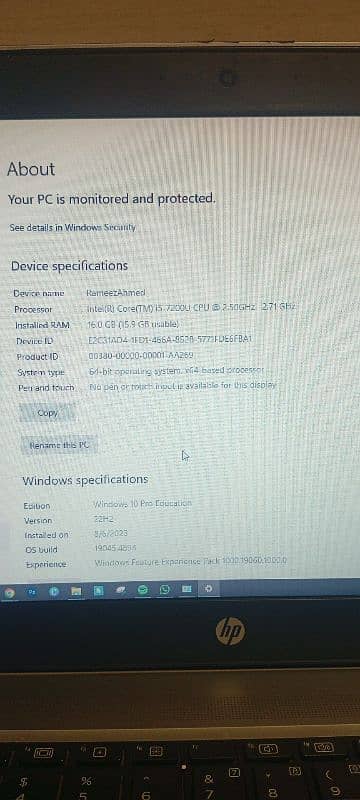 i5 7th gen Hp ProBook 440 g4 8