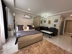 1 BED BRAND NEW LUXURY IDEAL EXCELLENT FULLY FURNISHED FLAT FOR RENT IN BAHRIA TOWN LAHORE