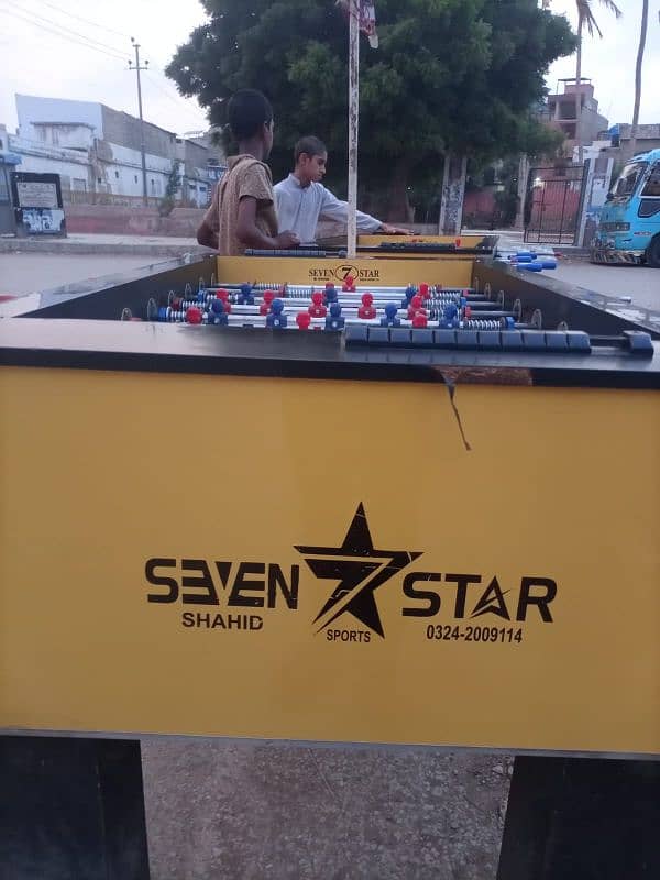 seven star foosball 3 mnth use second 6 mnths use 2