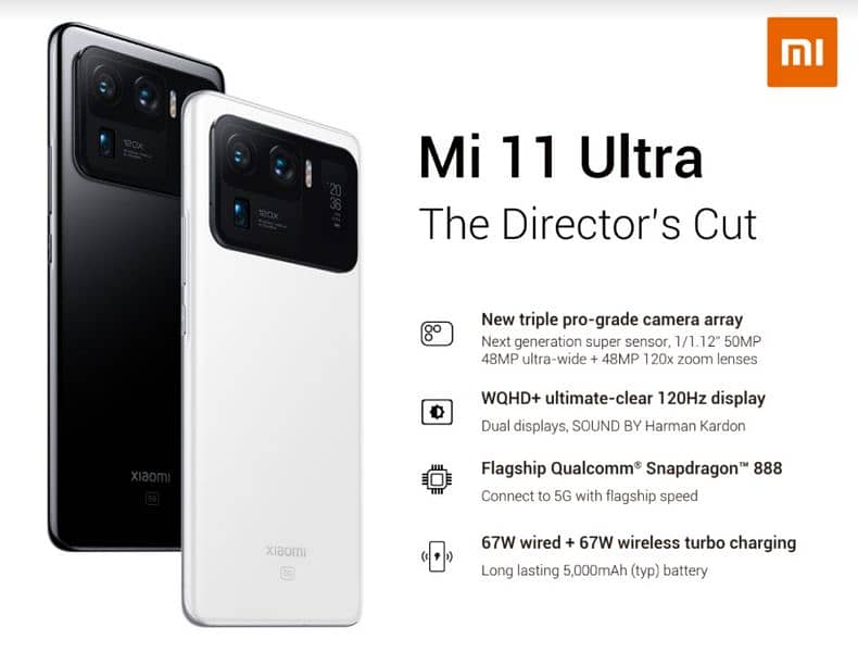 Xiaomi 11ultra 12GB 256GB Deul sim PTA approved double LCD display hai 1