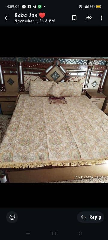 Fancy Bridal Bedsheet 1