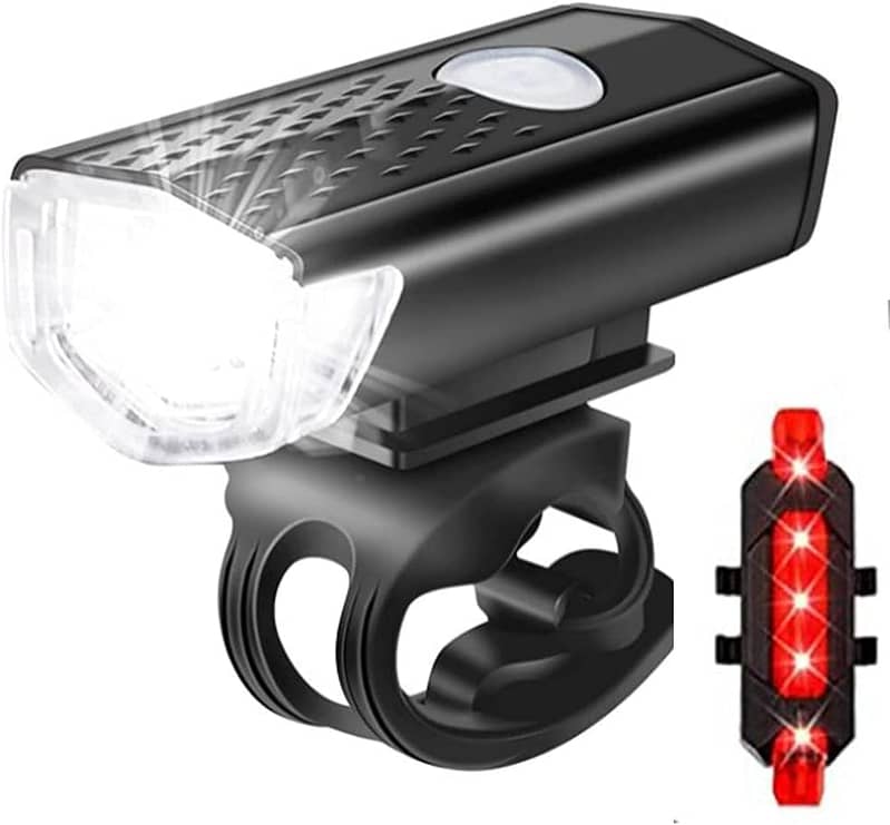 Bike Scooter Bicycle LED Tail Light Set  3 Lighting Modes. Rechargeable 0