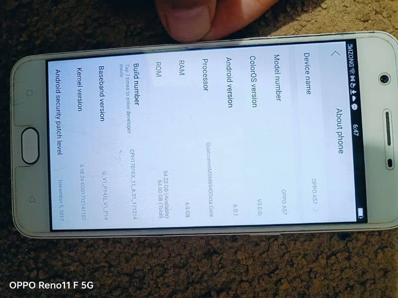 Oppo A 57 in normal condition 2