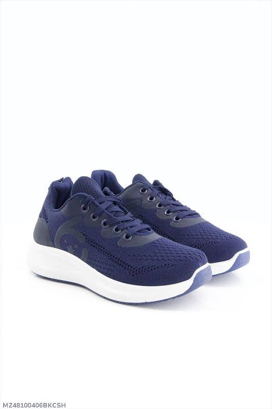 Ladies High Sole Sneaker Navy 2