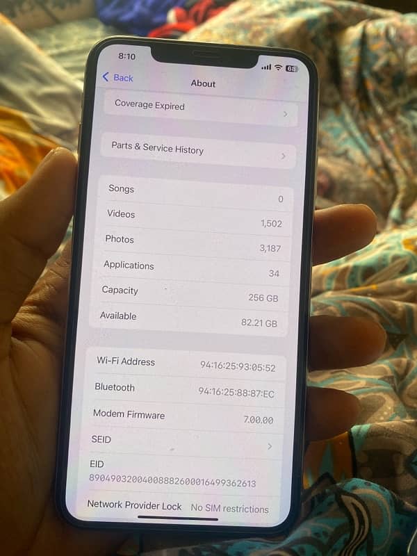 iphone xs max 256 GB NoN pta aprove 0