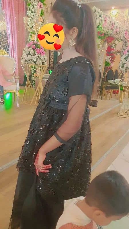 long maxi;lehnga;tail black maxi;shirt full Kam wali 7