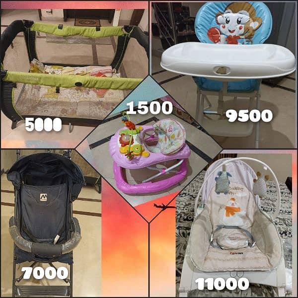 Baby high chair,rocker,walker, stroller,play coat 0