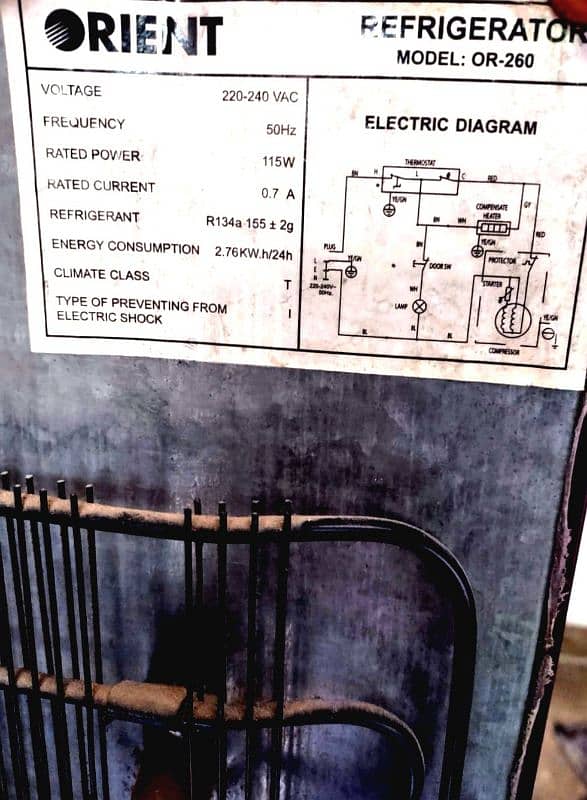ORIENT REFREGERATOR 260 LTRS 2
