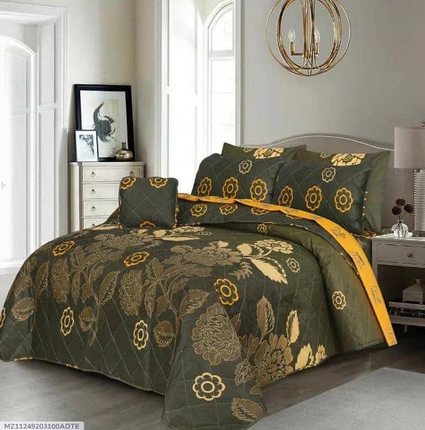 7pcs cotton printed comfurt set 0