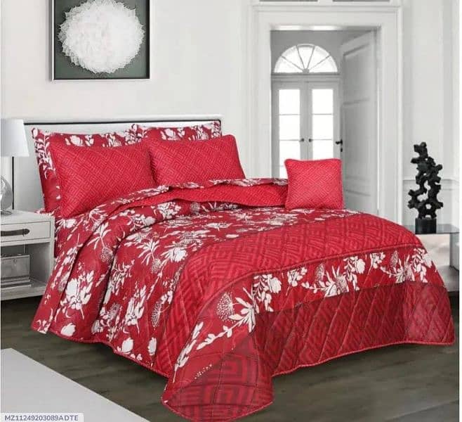 7pcs cotton printed comfurt set 4