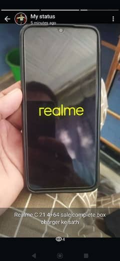 realme. C21 4+64 complete box charger ke sath No open No falt