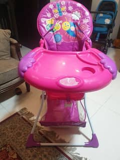 kids high chair + pram + baby swing