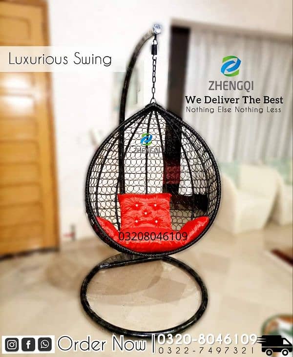 New Double Swing Chair Jhoola, Single & Double, Macrame Jhula, COD 8