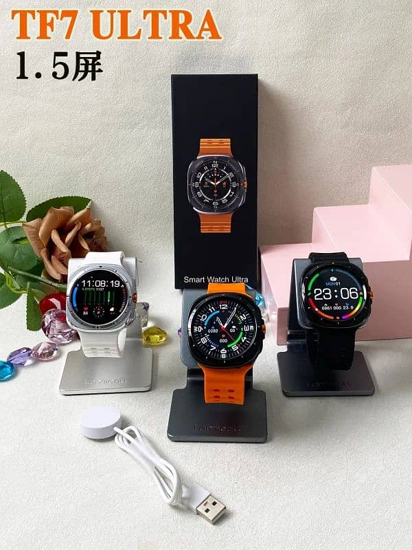 Smart Watch Ultra , Tf7 Ultra 1.5 ,round Dial 3