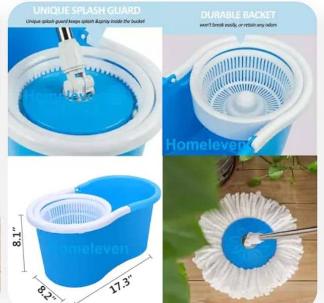 Spin mop 360 degree cleaning 1