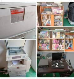 recho photocopier+stationary only 50000/=