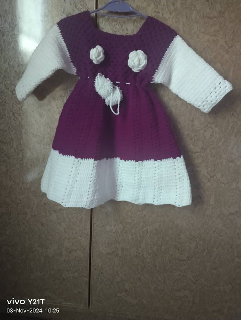 Handmade crochet Frock 1