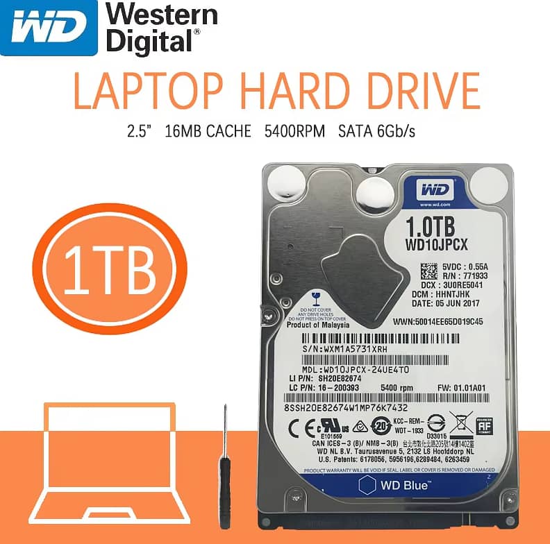 1.0 TB WD Blue HDD For Laptop 2