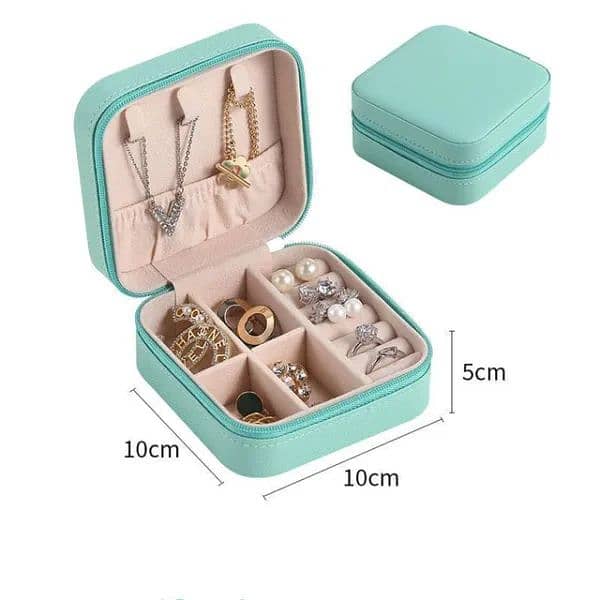 Jewelry Storage Box Leather Jewelry Stand Earrings Ring Box Cosmetics 1