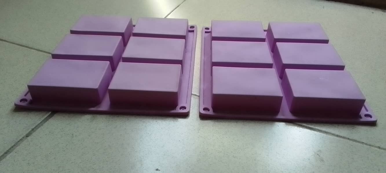 Rectangle Shape Soap And Baking Mold 6 Cavity 2